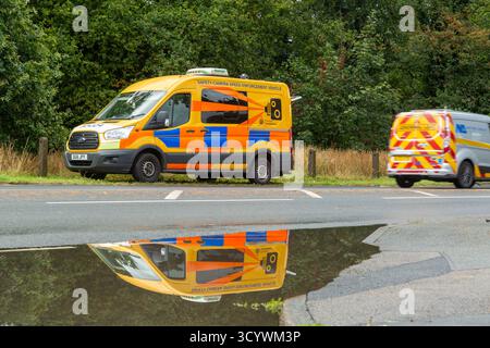 Cheshire Police Radar-Sicherheitswagen auf einer Straße in Knutsford. Stockfoto