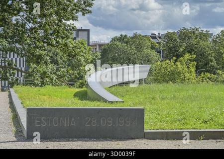 Das Denkmal der gebrochenen Linie, Gedenkstätte zur Erinnerung an die Estnische Katastrophe, Tallinn, Estland Stockfoto