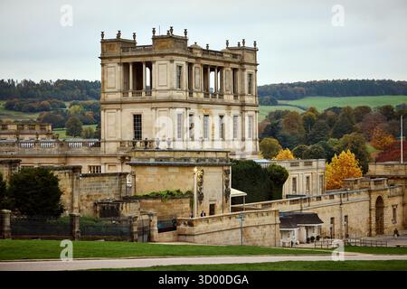 Chatsworth House Herrenhaus in den Derbyshire Dales, Stockfoto