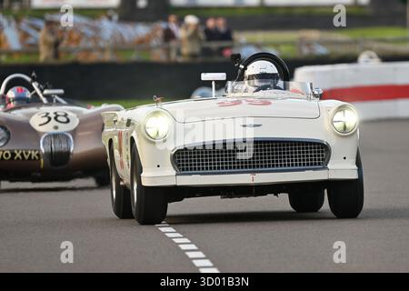 Bill Shepherd, Romain Dumas, Ford Thinderbird, Battlebird, Freddie March Memorial Trophy, ein sechzig-minütiges Rennen in der frühen Dämmerung, ein zwei-Fahrer-Event Stockfoto