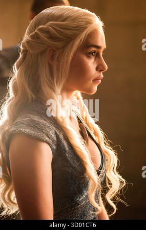 Game of Thrones TV Series 2011 2019 USA erstellt von : David Benioff, D.B. Weiss 2014 Staffel 4, Episode 8: The Mountain and the Viper Regie: Alex Graves Emilia Clarke Stockfoto