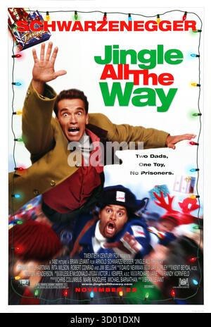Jingle All the Way Jahr : 1996 USA Regie: Brian Levant Arnold Schwarzenegger, Sinbad-amerikanisches Poster Stockfoto