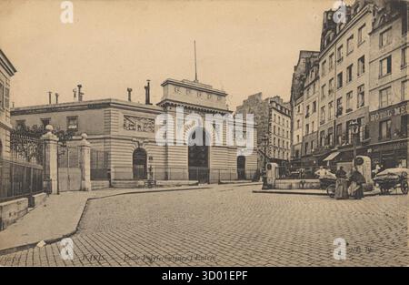 Paris, 5. Arrondissement Eingang zur Ecole Polytechnique, Rue Descartes französisches Departement: 75 - Region Paris: Ile-de-France Vintage Postkarte. Ende des 19. Bis Anfang des 20. Jahrhunderts Stockfoto