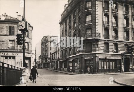 Paris, 14. Arrondissement französisches Departement : 75 - Region Paris : Ile-de-France Vintage-Postkarte. 20. Jahrhundert Stockfoto