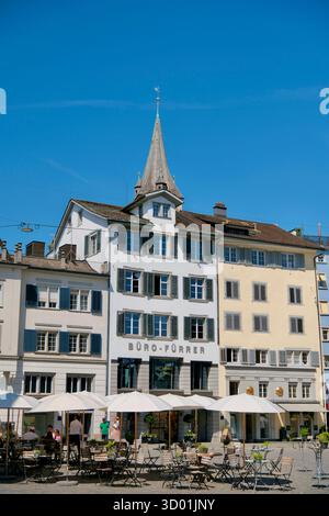 Schweiz, Zürich, Lindenhof, Münsterhof Stockfoto