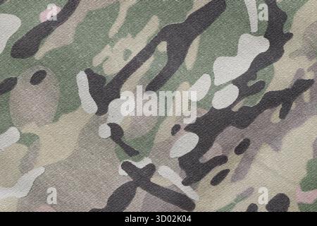 Bewaffnete Force Multicam-Camouflage-Textur Hintergrund Nahaufnahme Stockfoto