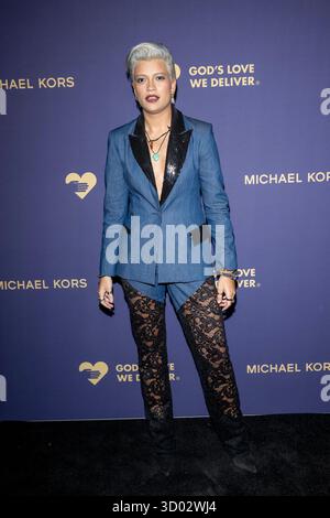 New York, New York, USA. Oktober 2025. (NEU) 2025 God's Love We Deliver Golden Heart Award. 20. Oktober 2025, New York, New York, USA: Victoria Brito nimmt am 20. Oktober 2025 in New York City an den 19. Jährlichen Golden Heart Awards Teil. (Foto: M10s/TheNews2) (Foto: M10s/Thenews2/Zumapress) (Bild: © Ron Adar/TheNEWS2 Via ZUMA Press Wire) NUR ZUR REDAKTIONELLEN VERWENDUNG! Nicht für kommerzielle ZWECKE! Stockfoto
