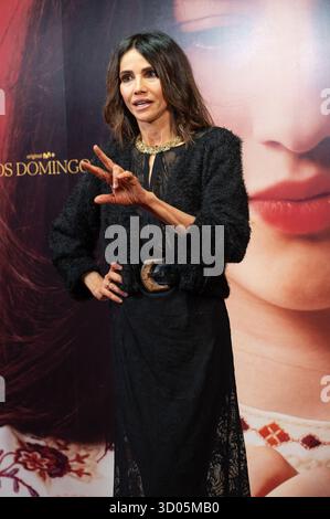 Madrid, Spanien. Oktober 2025. Goya Toledo nimmt an der Fotokonferenz zur Premiere von „Los Domingos“ im Paz-Kino in Madrid Teil. Quelle: SOPA Images Limited/Alamy Live News Stockfoto
