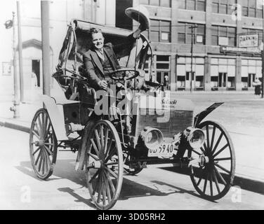 Paul Hubbard reiste 1916 in seiner Schracht von Kalifornien nach New York Stockfoto