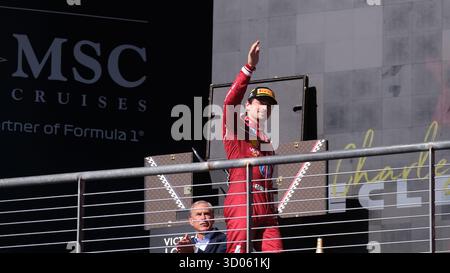 Austin, Tx, USA. Oktober 2025. Oktober 2025: Charles Leclerc #16 beim F1 2025 Grand Prix der Vereinigten Staaten in Austin, Texas. Jason Pohuski/BMR (Credit Image: © Jason Pohuski/BMR via ZUMA Press Wire) NUR REDAKTIONELLE VERWENDUNG! Nicht für kommerzielle ZWECKE! Stockfoto