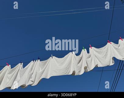 Wäsche trocknen Stockfoto