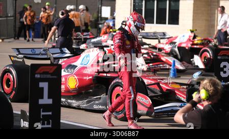 Austin, Tx, USA. Oktober 2025. Oktober 2025: Charles Leclerc #16 beim F1 2025 Grand Prix der Vereinigten Staaten in Austin, Texas. Jason Pohuski/BMR (Credit Image: © Jason Pohuski/BMR via ZUMA Press Wire) NUR REDAKTIONELLE VERWENDUNG! Nicht für kommerzielle ZWECKE! Stockfoto