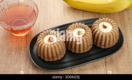 Bolu Pisang, leckerer Bananenkuchen, glutenfrei Stockfoto