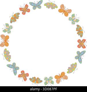 Grooviges Retro-Muster Mit Blumenmuster Stock Vektor