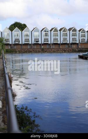Chichester Canal Basin, am Wasser gelegen, beherbergt Chichester West Sussex UK Stockfoto