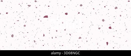 Speckle Terrazzo Hintergrund. Mosaikboden. venezianisches Steinmaterial im Vintage-Stil. Abstrakte einfarbige Hintergrundbilder. Illustration des Retro-Vektors Stock Vektor