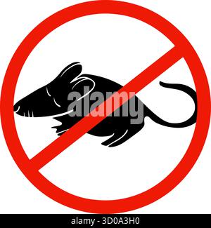 Vektor-isolierte Illustration eines Mäuseabwehrmittels. Remedy für Nagetiere. Stock Vektor