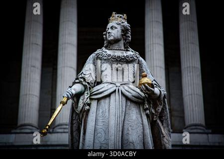 Queen Ann St Pauls Cathedral London Stockfoto