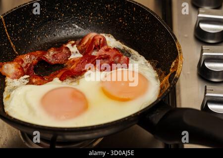 Speck und Eiern Stockfoto