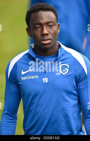 Genk, Belgien. Oktober 2025. Genks Yaimar Medina wurde während eines Trainings der belgischen Fußballmannschaft KRC Genk am Mittwoch, den 22. Oktober 2025, in Genk gezeigt. Das Team bereitet sich auf das morgige Spiel gegen den spanischen Real Betis Balompie vor, das dritte Spiel (von 8) in der Liga-Phase der UEFA Europa League. BELGA FOTO JOHAN EYCKENS Credit: Belga News Agency/Alamy Live News Stockfoto