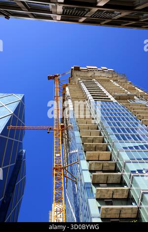 Bau von Hochhäusern in Tel Aviv. Israel. Hochwertige Fotos Stockfoto