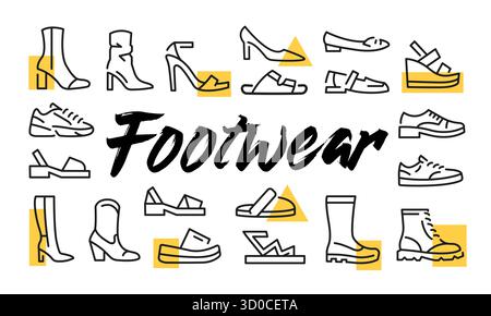 Schuhplakat. Vektorabbildung Stock Vektor