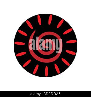 Spirituelle und meditative Symbole: Buddha Purnima, Yin-Yang und Dharma Symbol Collection Stock Vektor