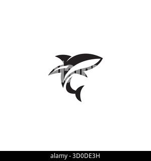 Haifischlogo oder Icon-Design Stock Vektor