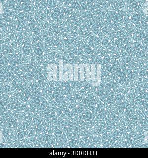 Minimaler geometrischer Hintergrund. Mehrere sich wiederholende innere Dreiecke. Kleine Dreiecke. Einfarbiger Stil. Nahtloses Muster. Stilvolle Vektorfliesen. Stock Vektor