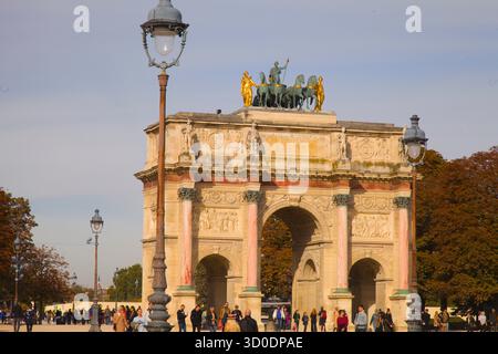 Frankreich, Paris, Arc de Triomphe du Carrousel Stockfoto