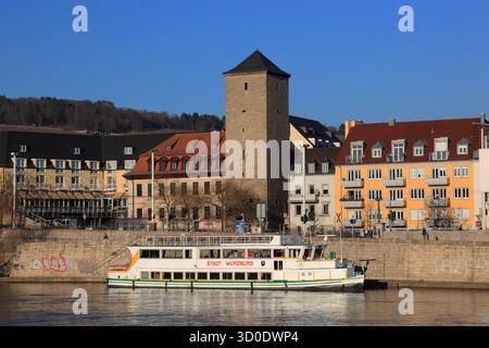 Haupthafen in Würzburg, Unterfranken, Bayern, Deutschland Stockfoto