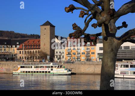 Haupthafen in Würzburg, Unterfranken, Bayern, Deutschland Stockfoto