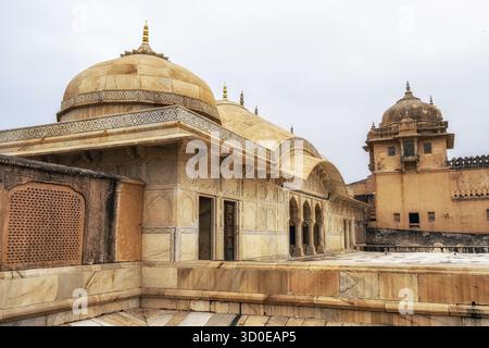 Sommerpalast von außen in amer Fort, jaipur, Indidia Stockfoto
