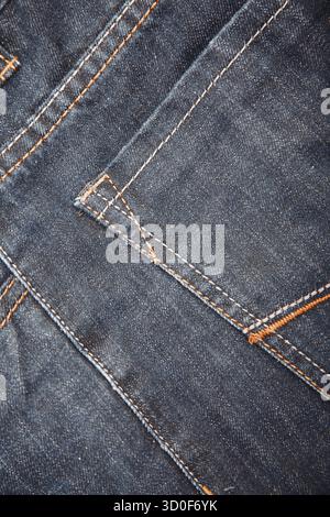 Tasche der Jeans. Nahaufnahme Foto Stockfoto