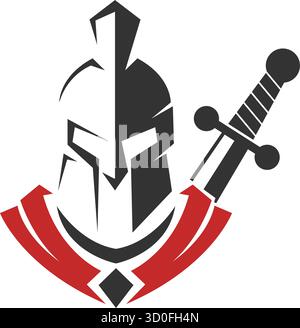 Abbildung des Gladiator-Logos Stock Vektor