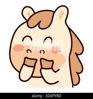 Fröhliche Zeichentrickfigur Stock Vektor