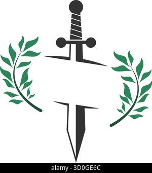 Abbildung des Gladiator-Logos Stock Vektor