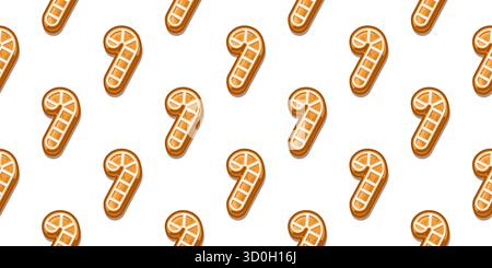 Nahtloses Lebkuchenmuster Stock Vektor