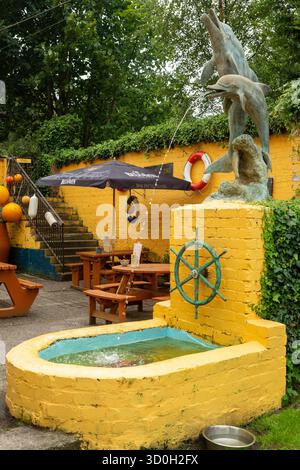 The Lobster Pot ein skurriler Pub & Restaurant, Blackness, Linlithgow, West Lothian, Schottland Stockfoto