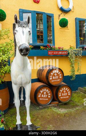 The Lobster Pot ein skurriler Pub & Restaurant, Blackness, Linlithgow, West Lothian, Schottland Stockfoto