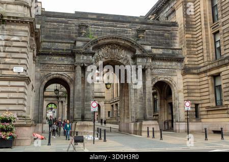 John Street Arches, die Teil der Glasgow City Chambers in Schottland sind Stockfoto