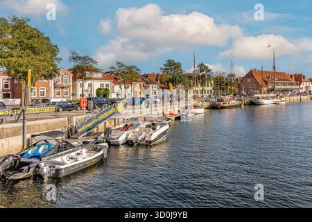 Fischerboote im Hafen von Neustadt in Holstein, Schleswig Holstein, Deutschland Stockfoto