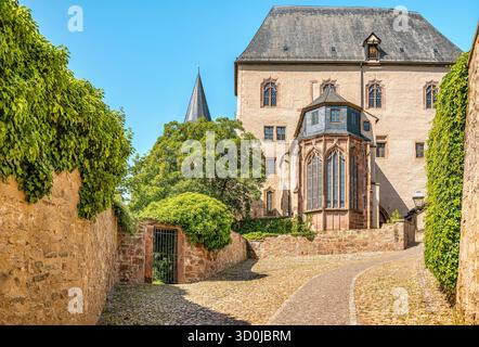 Eintritt zum Schloss Rochlitz, Sachsen, Deutschland Stockfoto