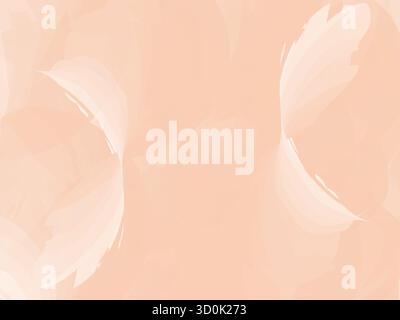 Aquarell netter Kunsthintergrund in Puder, Aprikose, Lachs, Koralle oder rosa Farbe für Schreibwaren, Hochzeitseinladungen, Grußkarten oder Logo, Planer Stock Vektor