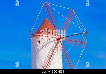 Wndimill, Menorca, Balearen, Spanien, Europa Stockfoto