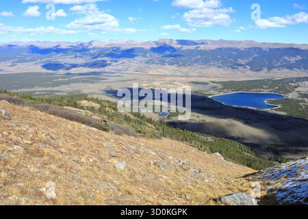 Auf dem Mt. Elbert East Ridge Trail Stockfoto