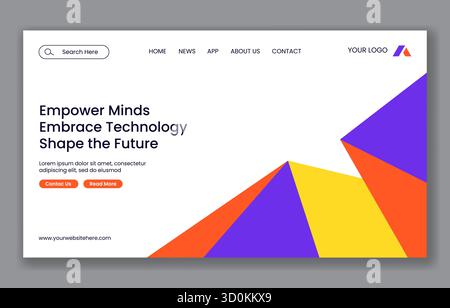 Flache Cartoon-Illustration der Landing-Page des World Computer Literacy Day in sozialen Medien Stock Vektor