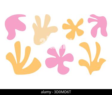 Satz abstrakter, farbenfroher Formen Stock Vektor