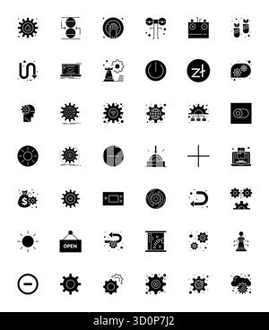 Wunderschön gerendertes 42 gefülltes Display perfekte Vektorsymbole für den Betrieb, erstellt mit Retina Ready Auflösung für atemberaubende visuelle Konsistenz über p Stock Vektor