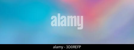 Abstrakter farbenfroher Hintergrund mit leuchtenden Blau- und Rosa-Tönen und weichen, verschwommenen Mustern. Stockfoto